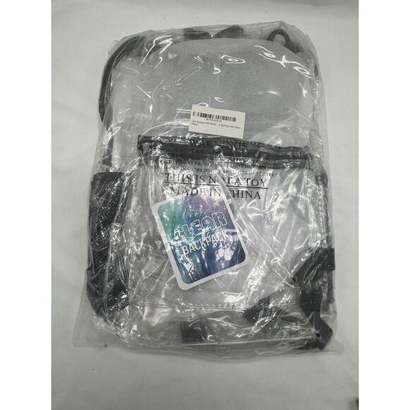 Unbranded Handbags - Transparent Backpack, Medium. Clear Security Backpack, Front Pocket NIP